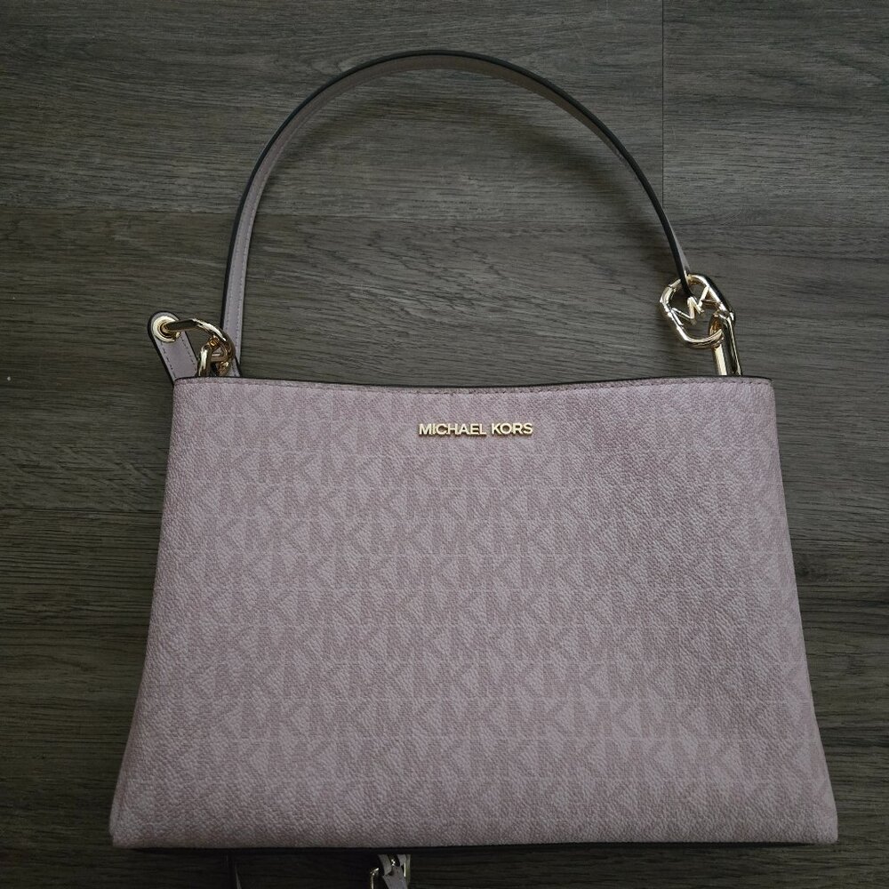 New Michael Kors Trisha Medium Crossbody purse pink